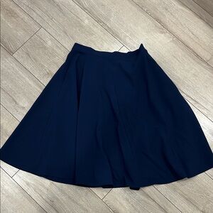 ModCloth Navy Flare Skirt - Classic Women's Skirt